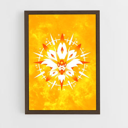 ap-solgaleo-2 cadre Bois foncé