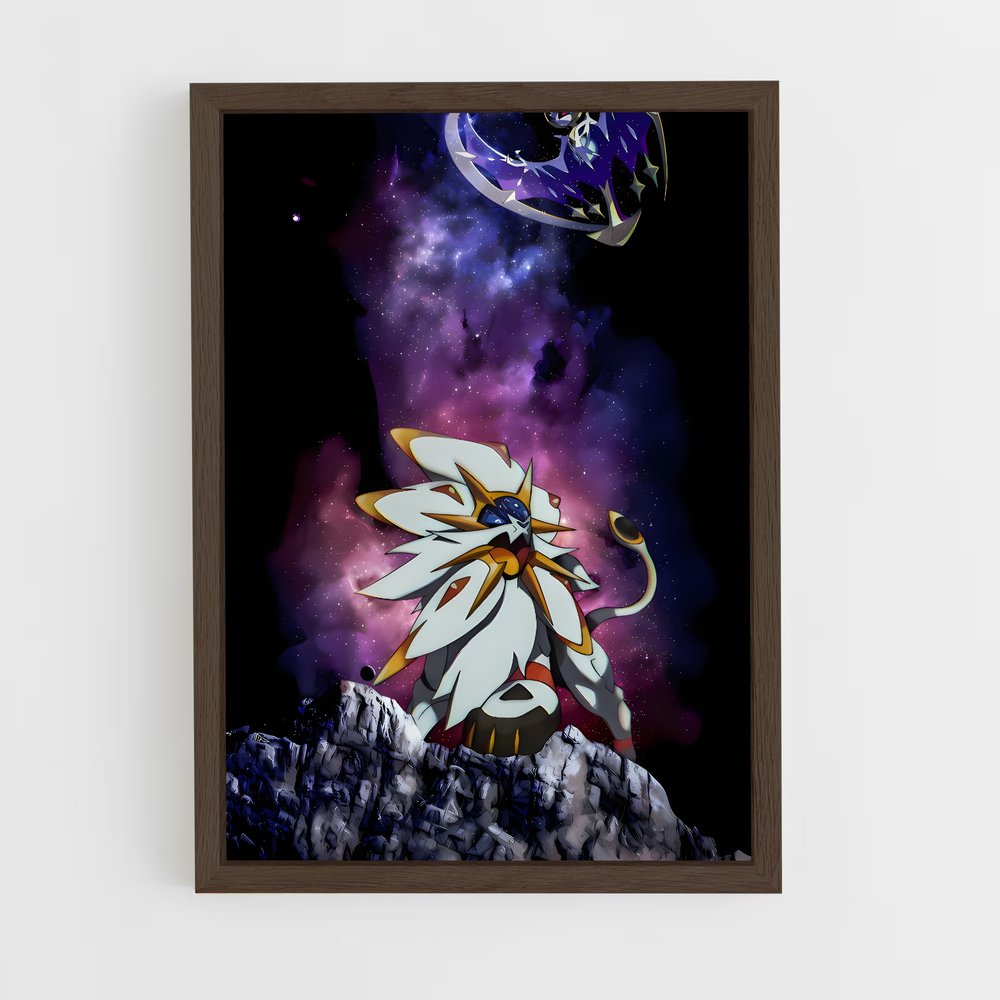 ap-solgaleo-4 cadre Bois foncé
