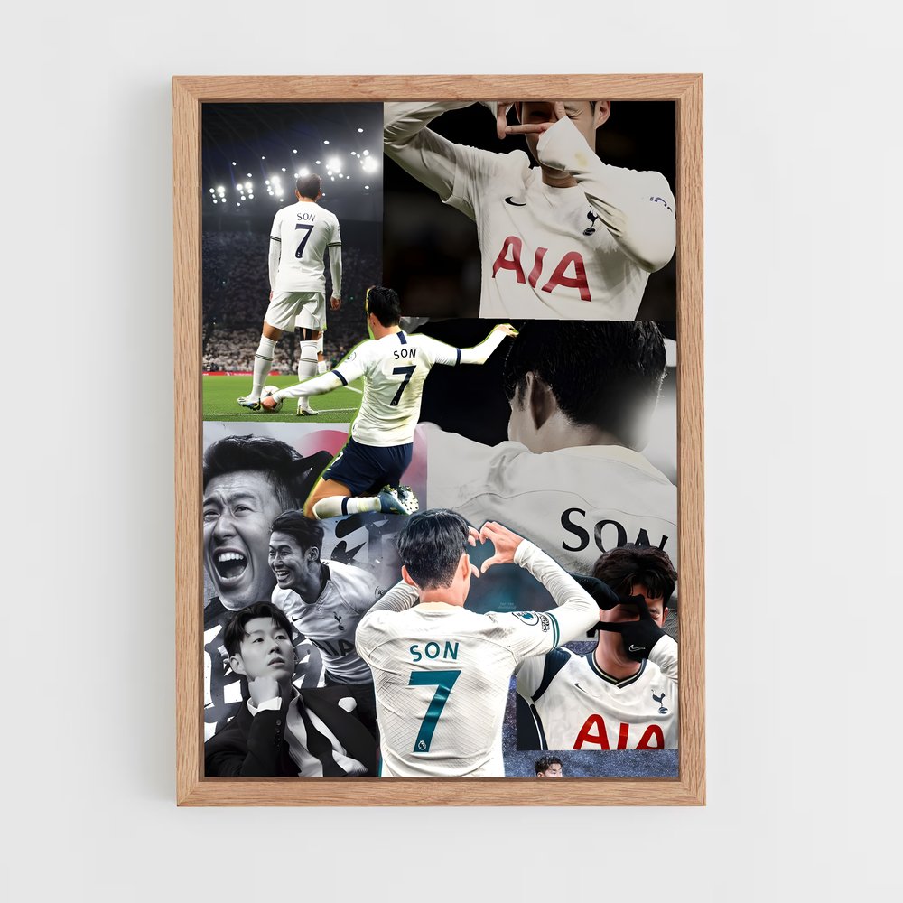 ap-son heung-min-10 cadre Bois clair