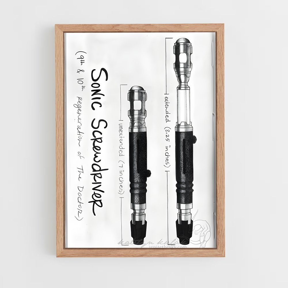 ap-sonic screwdriver-4 cadre Bois clair