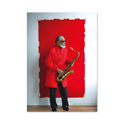 Poster Saxo en Rouge