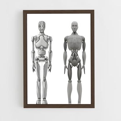 ap-sonny robot-2 cadre Bois foncé