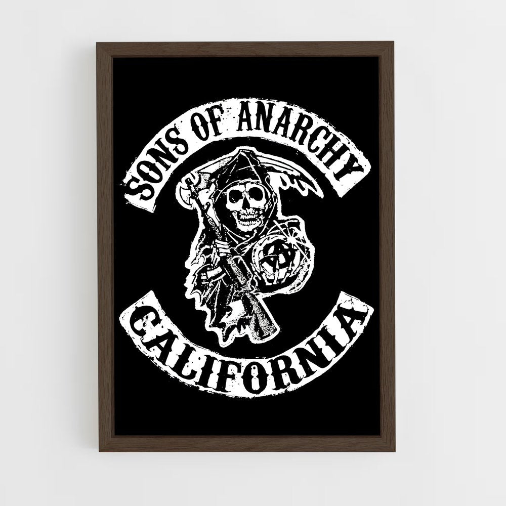 ap-sons of anarchy-10 cadre Bois foncé