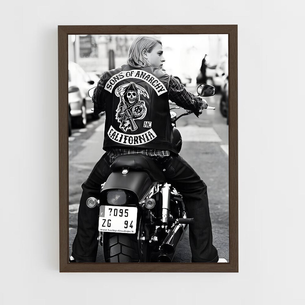 ap-sons of anarchy-3 cadre Bois foncé