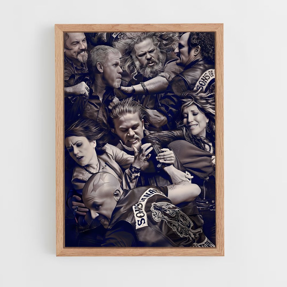 ap-sons of anarchy-6 cadre Bois clair