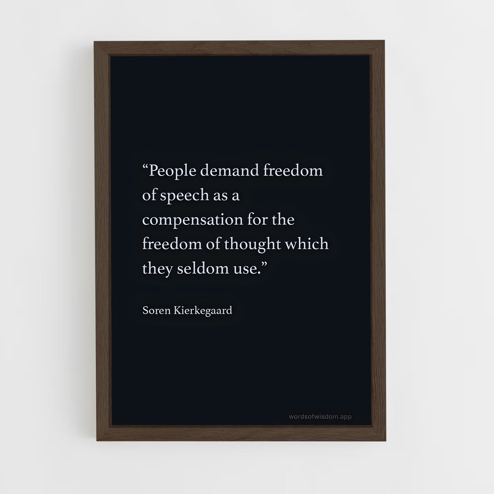 ap-soren kierkegaard-6 cadre Bois foncé