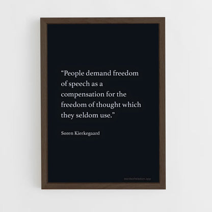 ap-soren kierkegaard-6 cadre Bois foncé