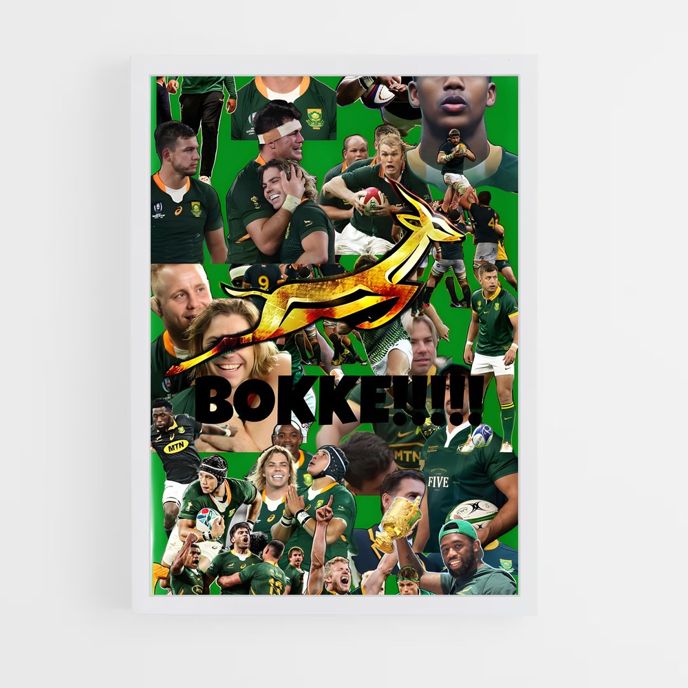 ap-south africa springboks-1 cadre Blanc