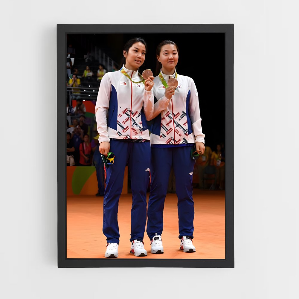 ap-south korea national badminton team-2 cadre Noir