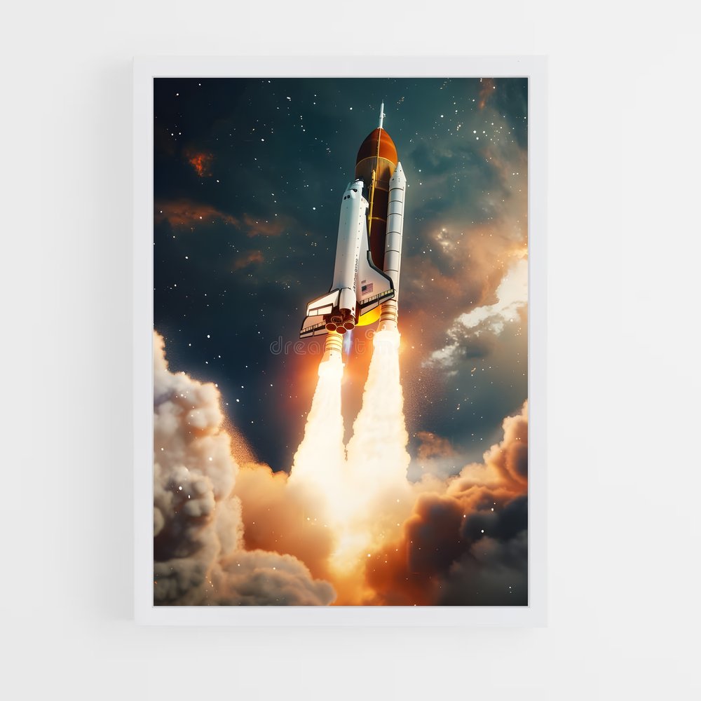 ap-space shuttle-10 cadre Blanc