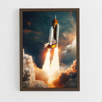ap-space shuttle-10 cadre Bois foncé