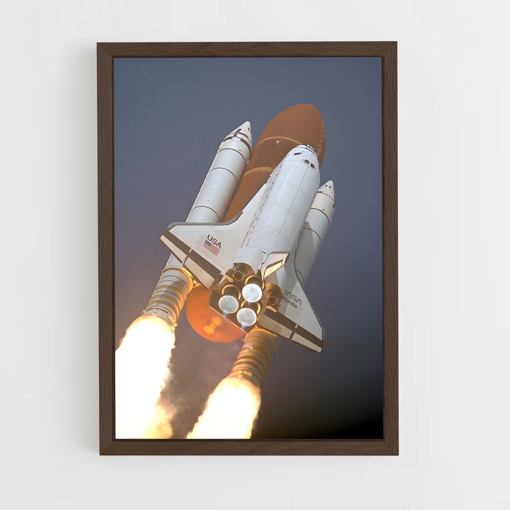 ap-space shuttle-4 cadre Bois foncé