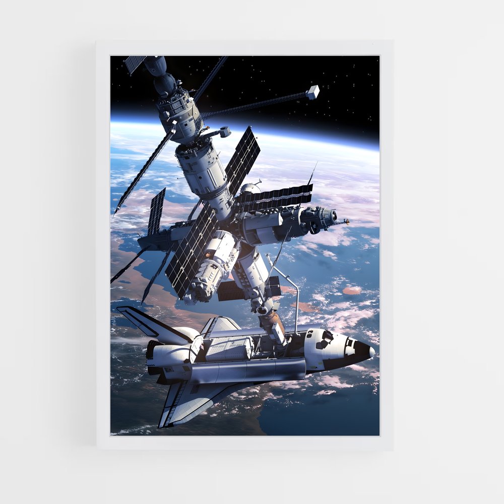 ap-space shuttle-7 cadre Blanc