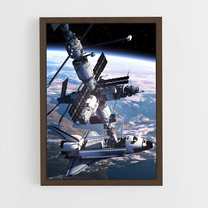 ap-space shuttle-7 cadre Bois foncé