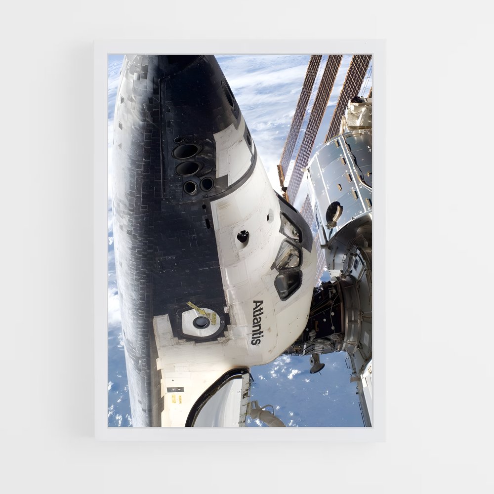 ap-space shuttle atlantis-1 cadre Blanc