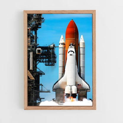 ap-space shuttle atlantis-4 cadre Bois clair