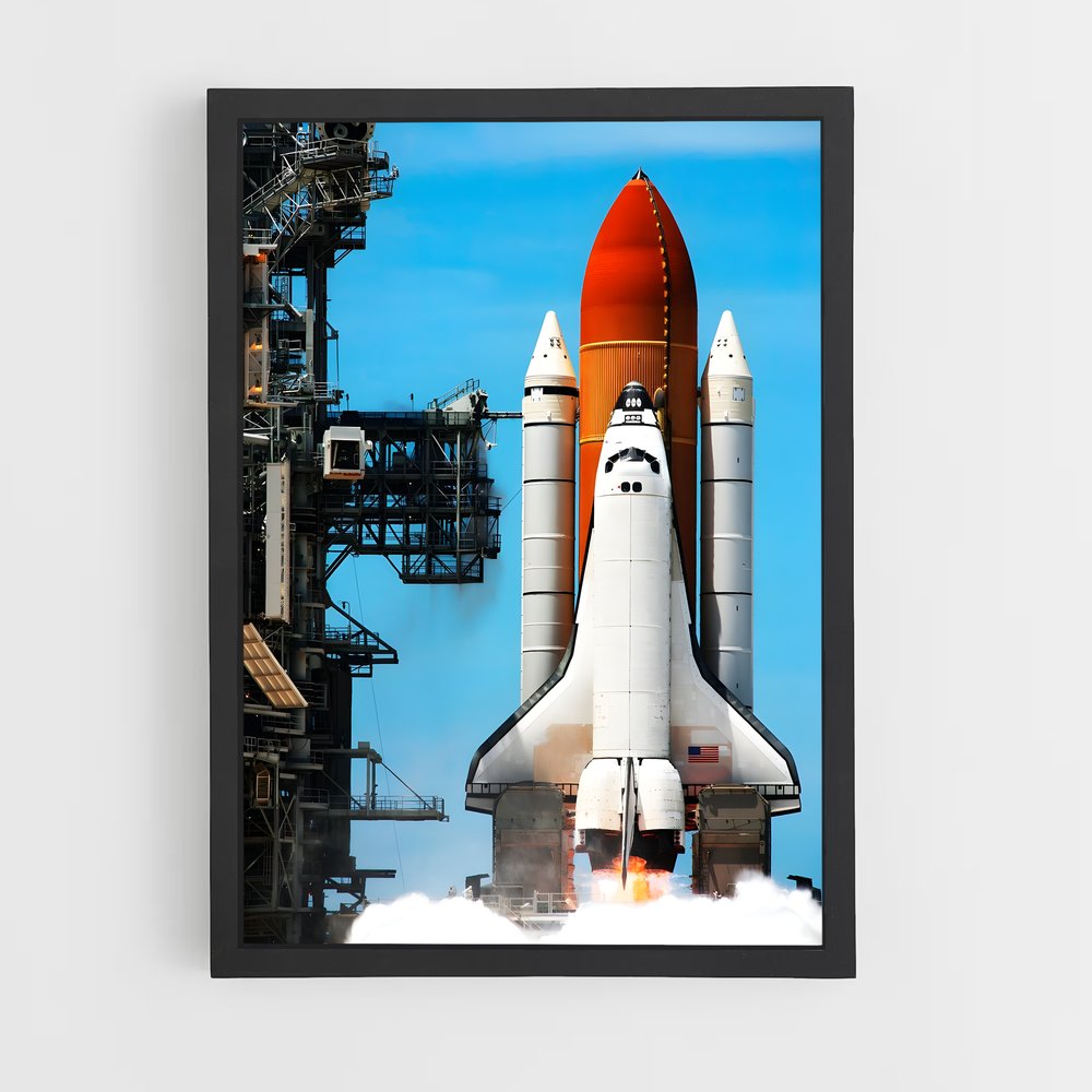 ap-space shuttle atlantis-4 cadre Noir