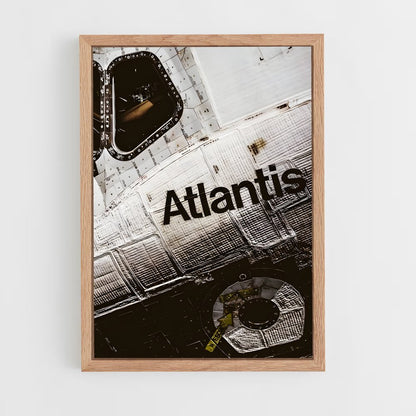 ap-space shuttle atlantis-6 cadre Bois clair