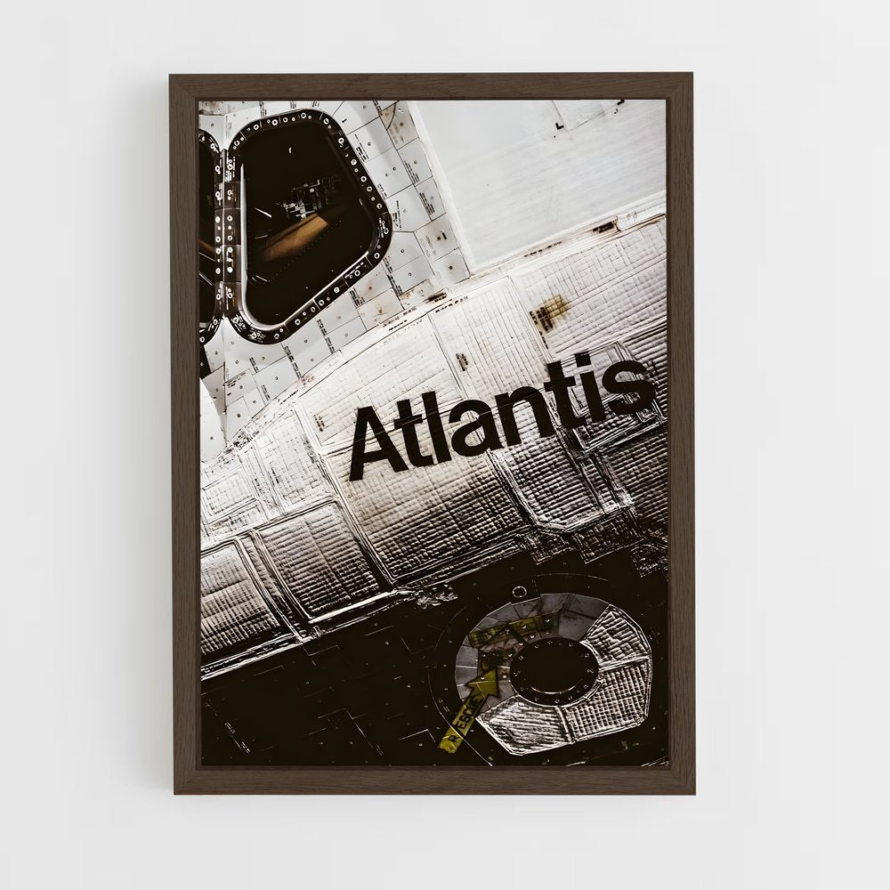 ap-space shuttle atlantis-6 cadre Bois foncé
