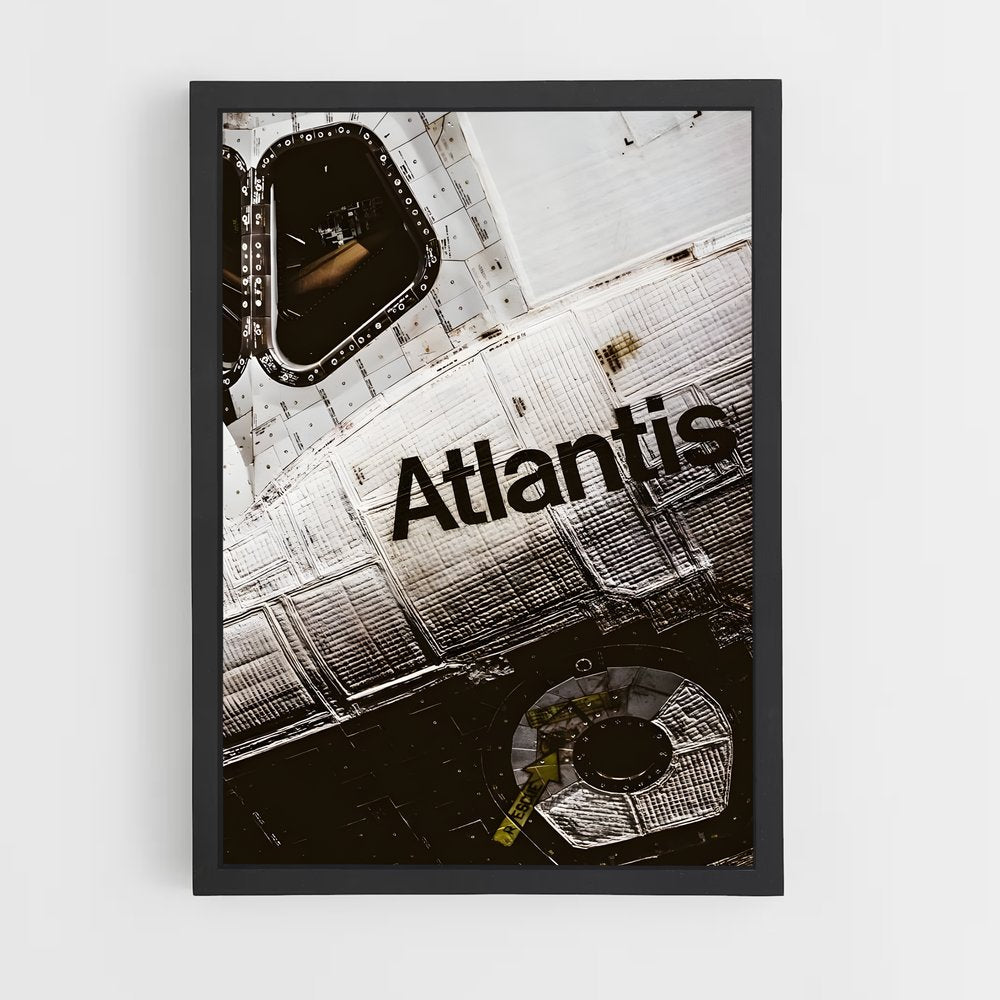 ap-space shuttle atlantis-6 cadre Noir