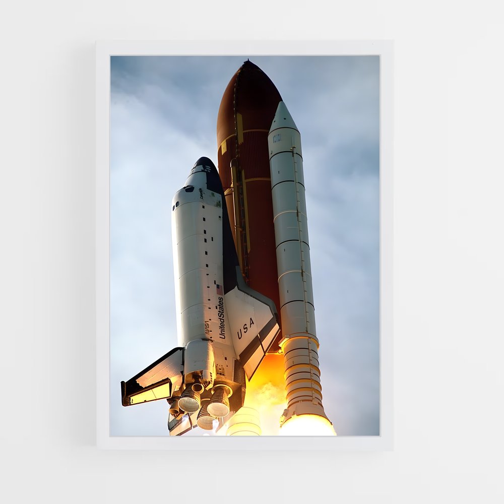 ap-space shuttle columbia-1 cadre Blanc