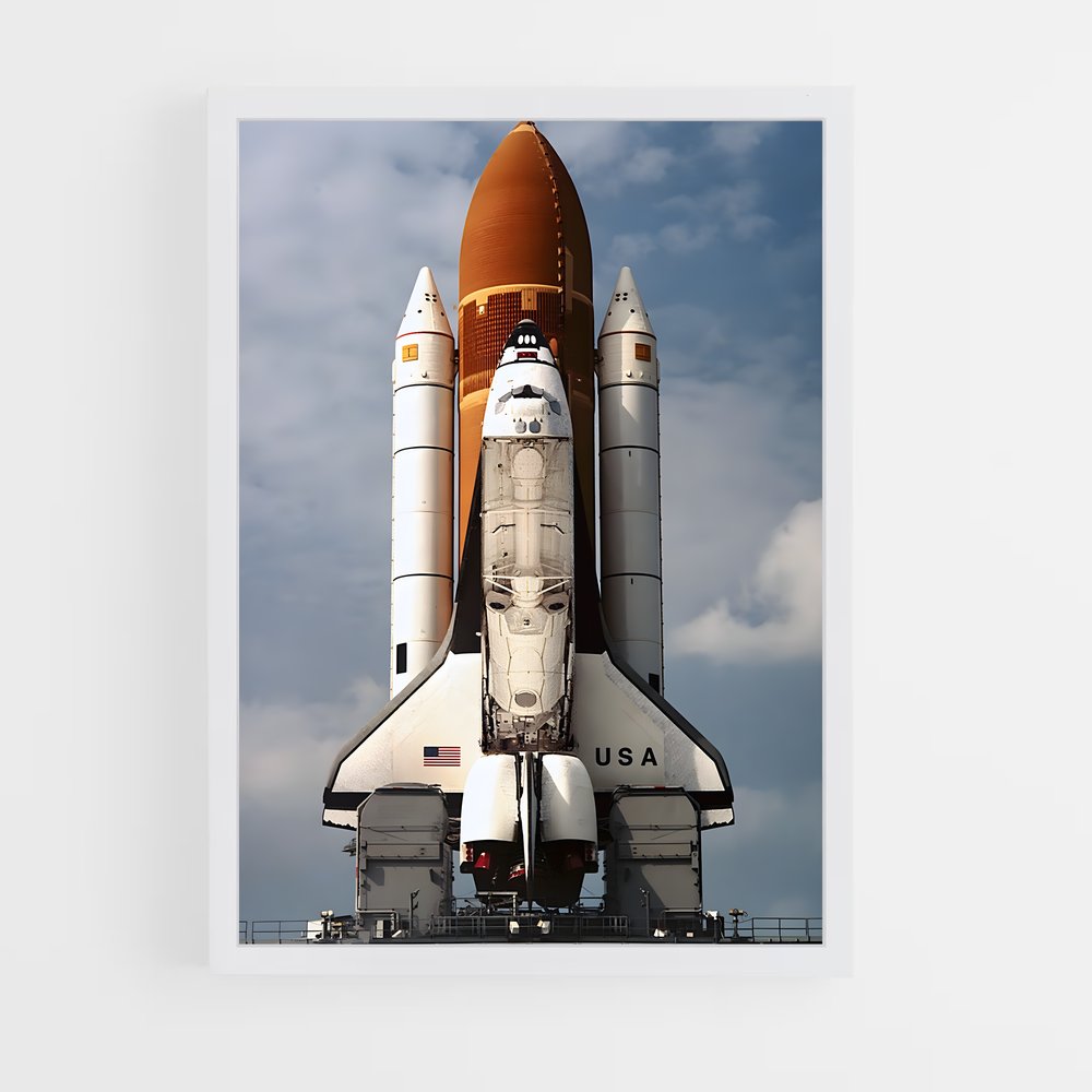 ap-space shuttle columbia-3 cadre Blanc