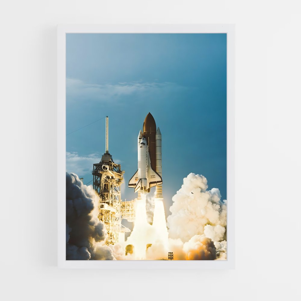 ap-space shuttle discovery-1 cadre Blanc