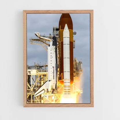 ap-space shuttle endeavour-2 cadre Bois clair
