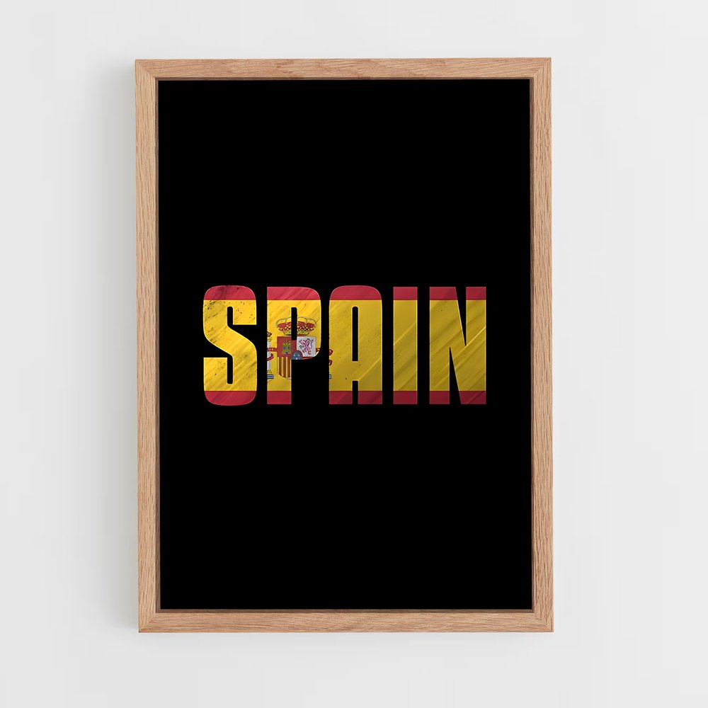 ap-spain flag-2 cadre Bois clair
