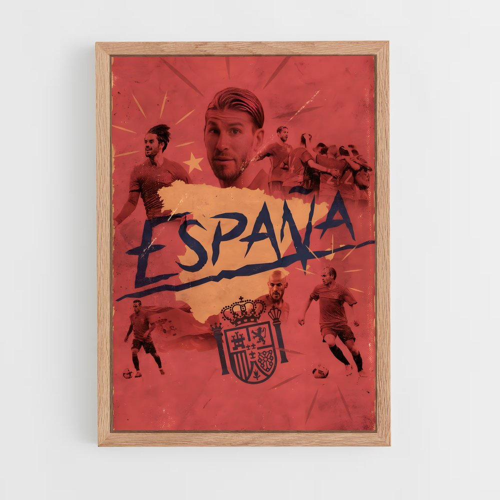 ap-spain national football team-5 cadre Bois clair