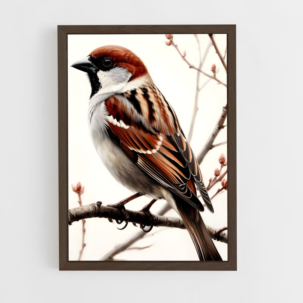 ap-sparrow-4 cadre Bois foncé
