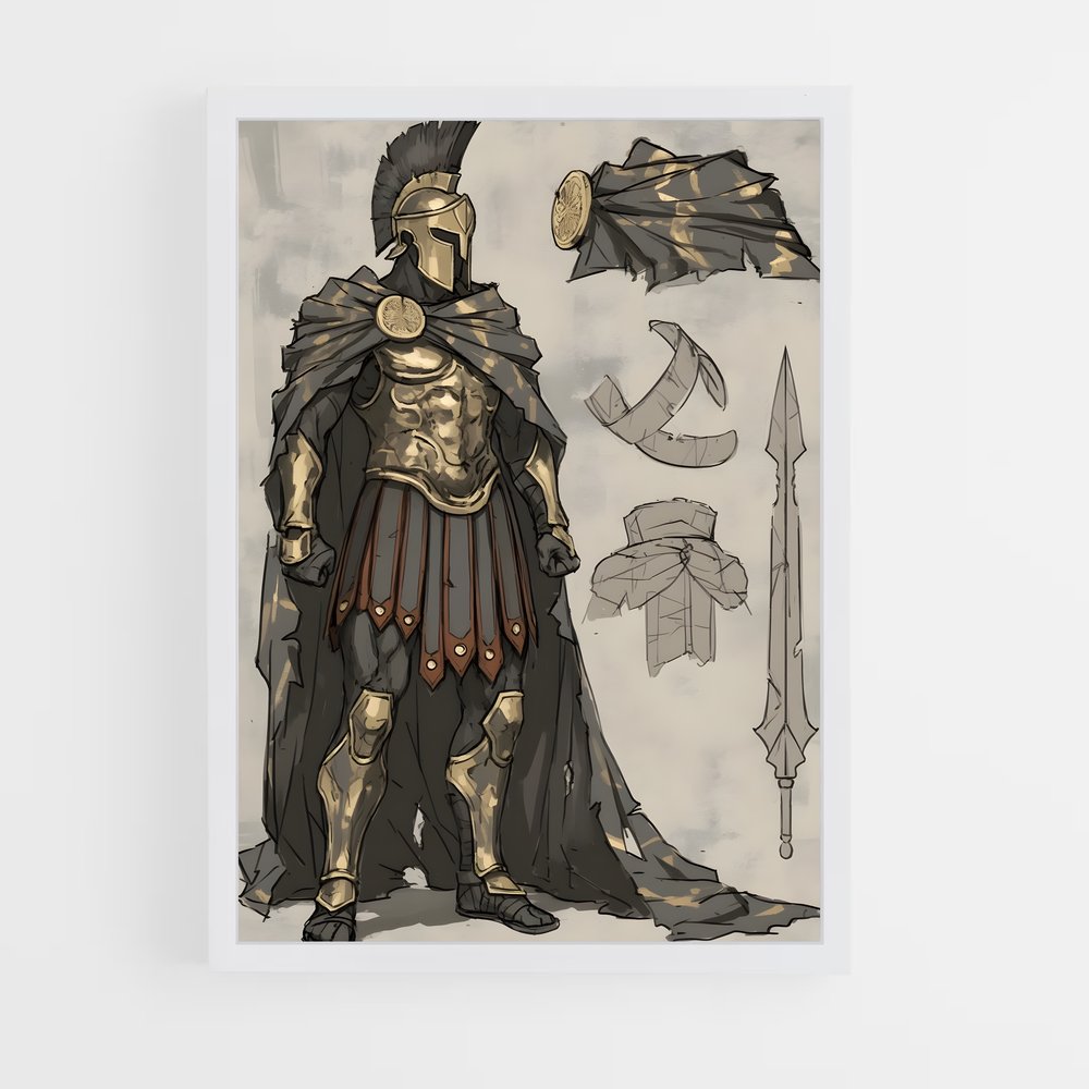 ap-spartan warrior-7 cadre Blanc
