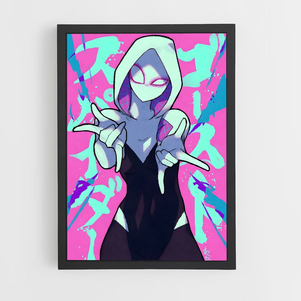 ap-spider gwen-12 cadre Noir