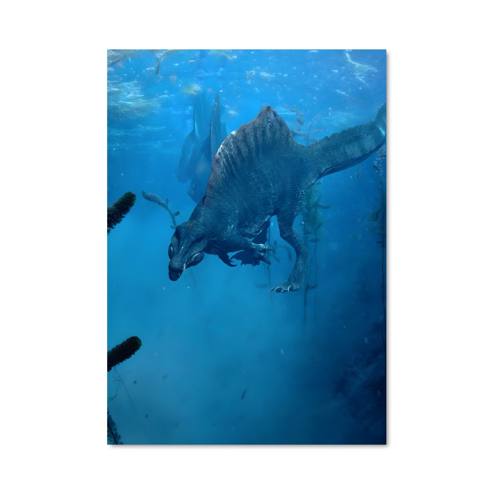 Poster Le Spinosaurus Nageur