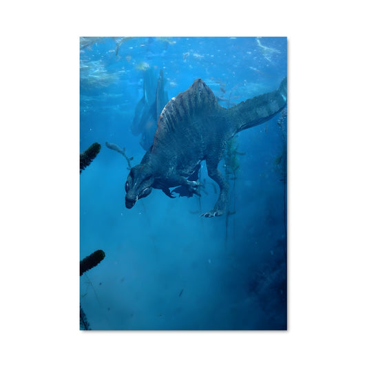 Poster Le Spinosaurus Nageur