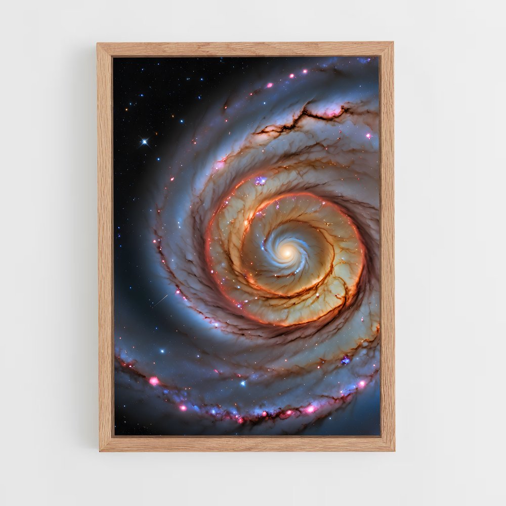 ap-spiral galaxy-13 cadre Bois clair