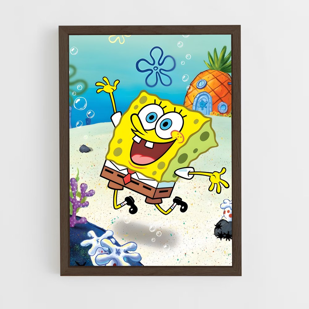 ap-spongebob-2 cadre Bois foncé