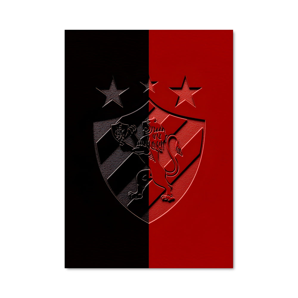 Poster Emblème Rouge et Noir