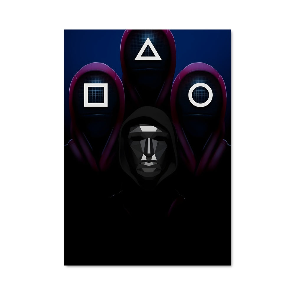 Poster Le Masque de Squid Game