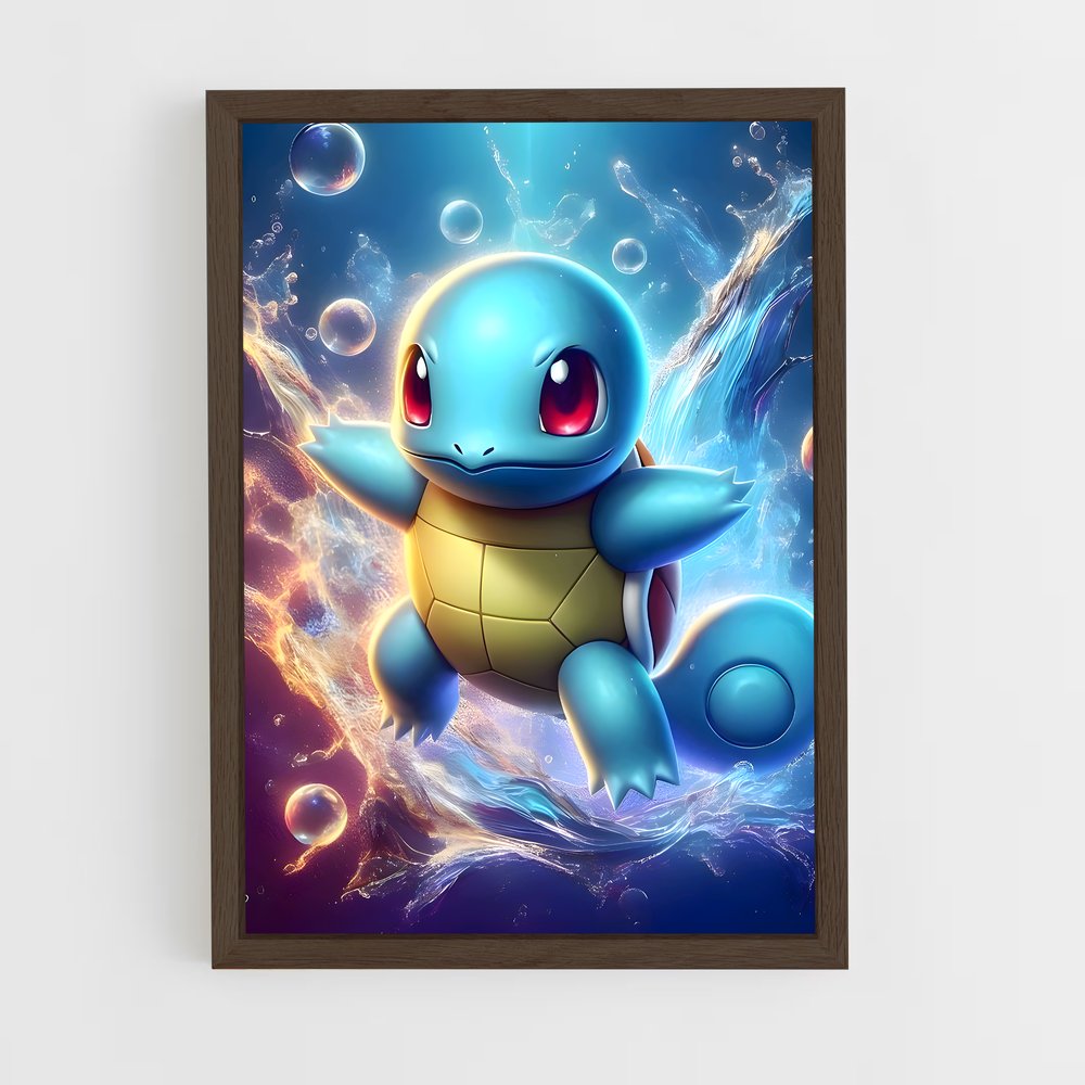 ap-squirtle-4 cadre Bois foncé