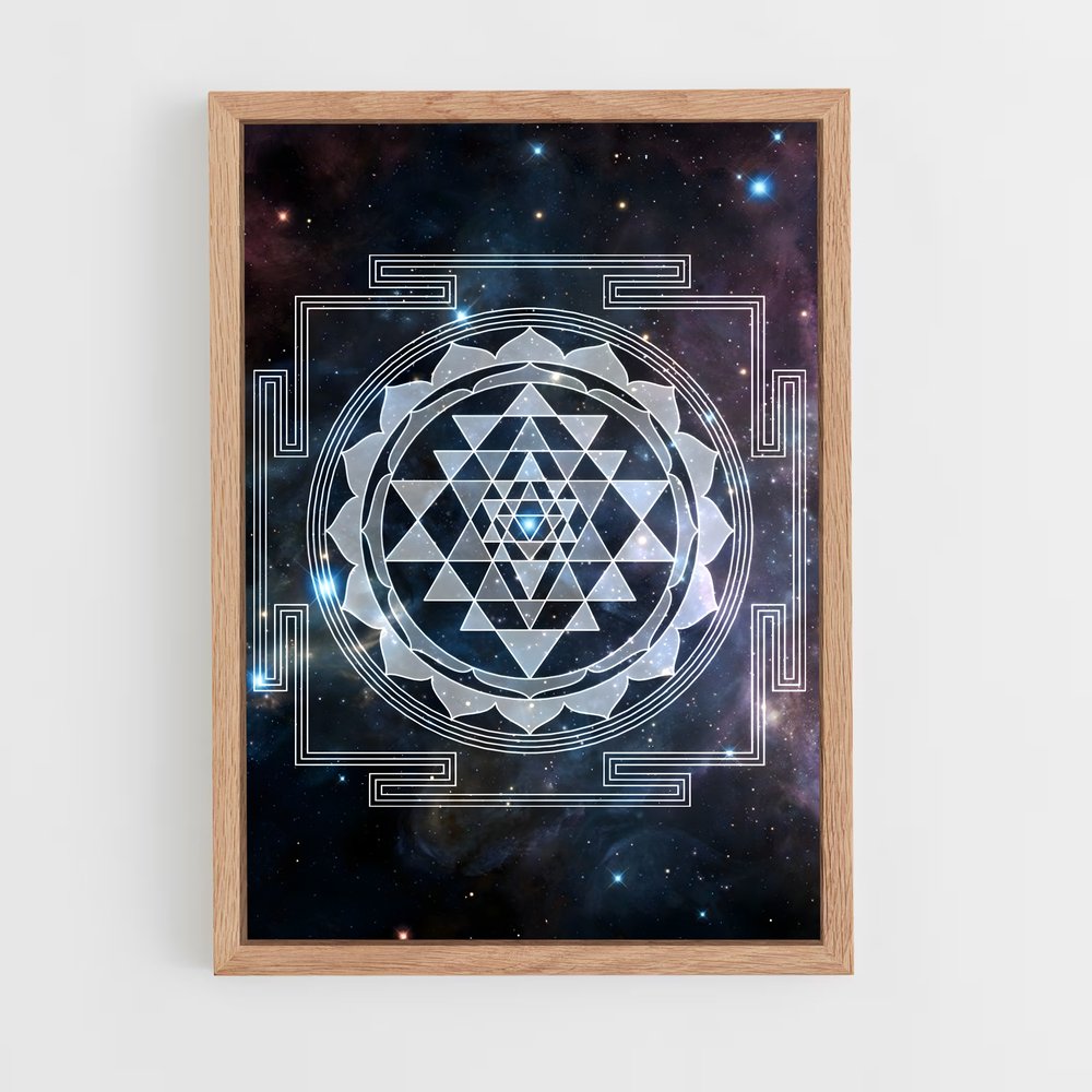 ap-sri yantra-1 cadre Bois clair