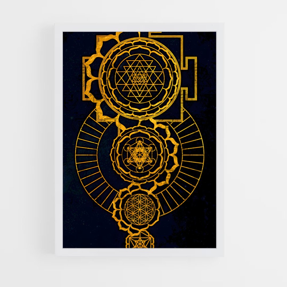 ap-sri yantra-2 cadre Blanc