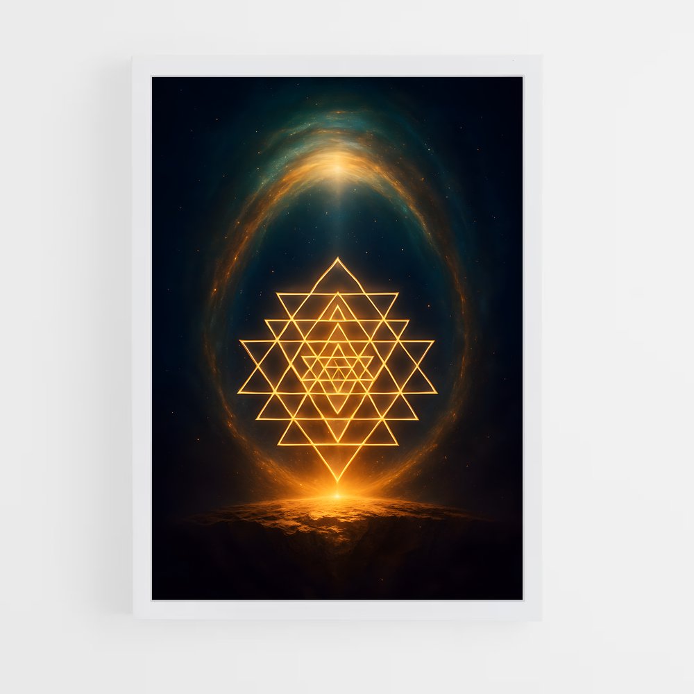 ap-sri yantra-3 cadre Blanc