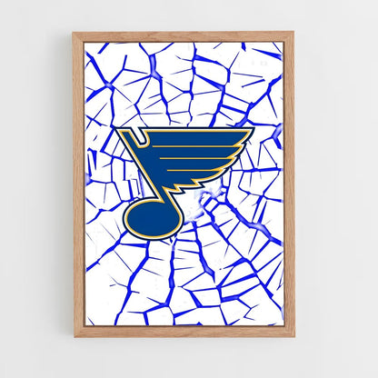 ap-st. louis blues-3 cadre Bois clair