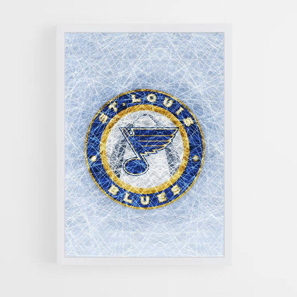 ap-st. louis blues-8 cadre Blanc