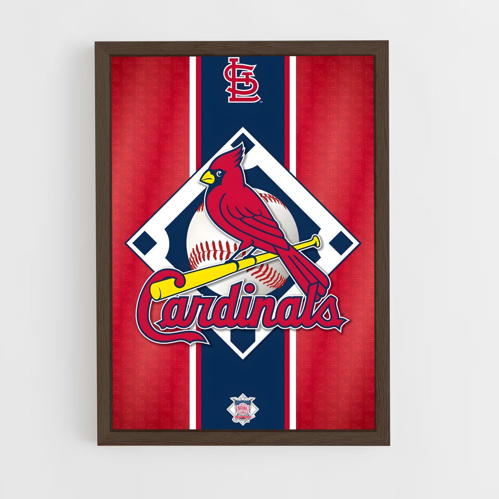 ap-st. louis cardinals-1 cadre Bois foncé