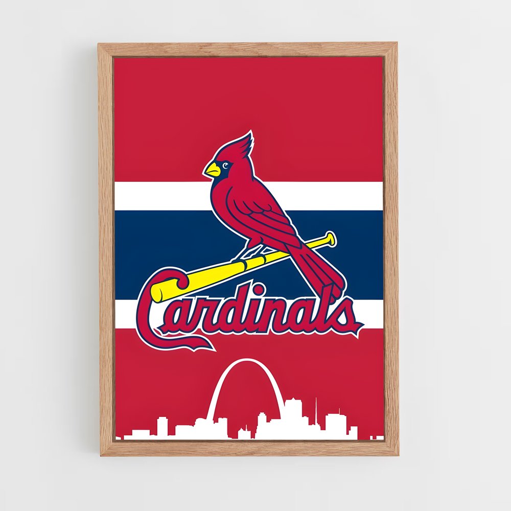 ap-st. louis cardinals-3 cadre Bois clair