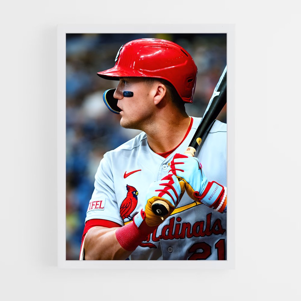 ap-st. louis cardinals-4 cadre Blanc