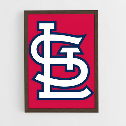 ap-st. louis cardinals-6 cadre Bois foncé