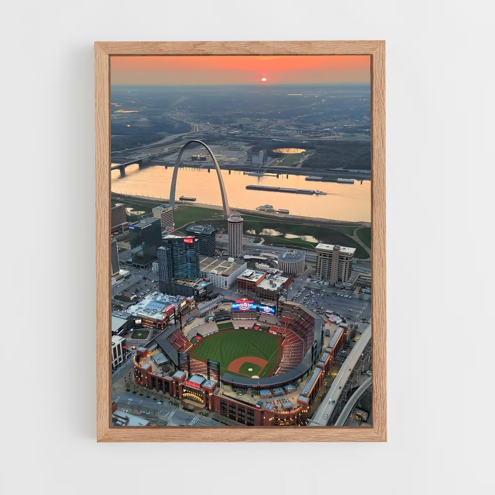 ap-st. louis cardinals-7 cadre Bois clair